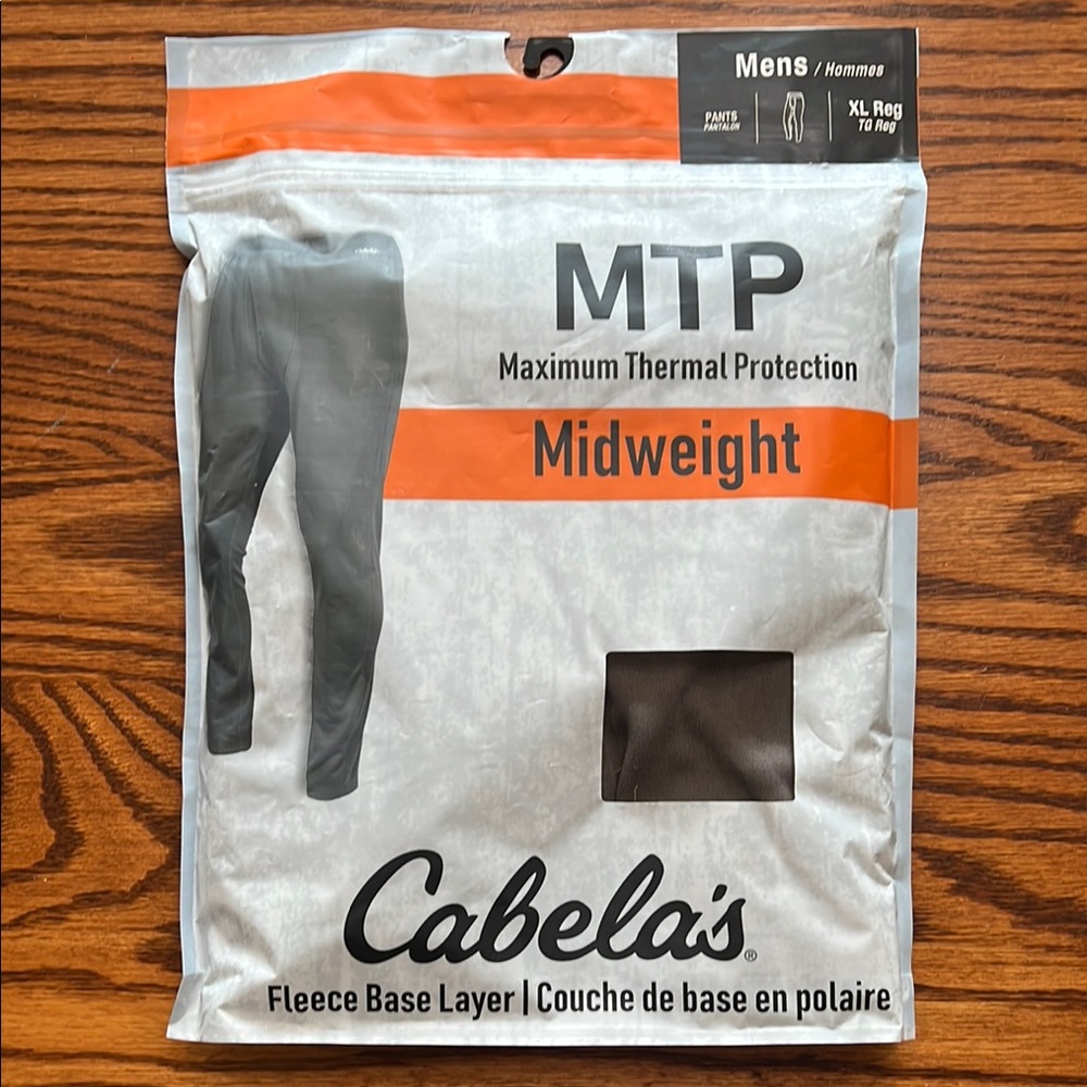 Cabela's Gray Fleece Base Layer Pants